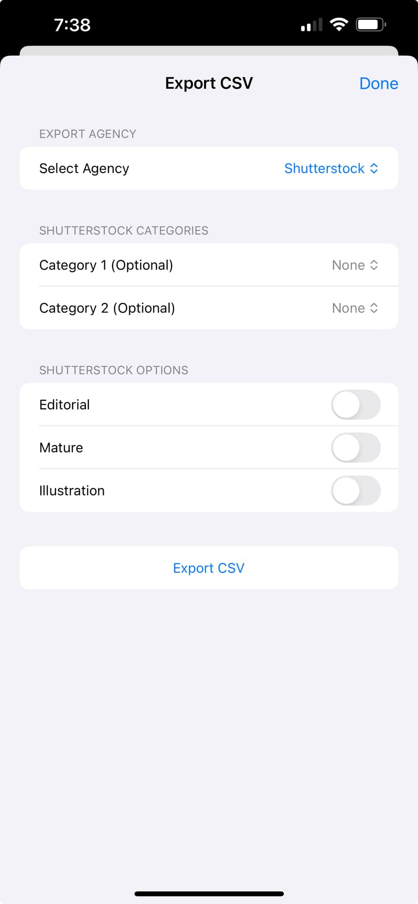 Export to CSV